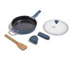 Cast Iron Always Pan in Blue Salt View 2