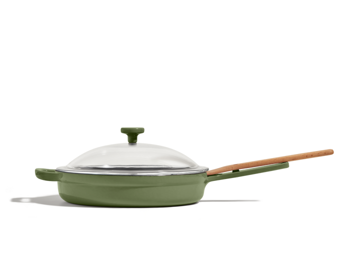 Cast Iron Always Pan in Sage View 1