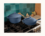 Home Cook Duo Perfect Pot in Blue Salt and Always Pan in Blue Salt View 2 
